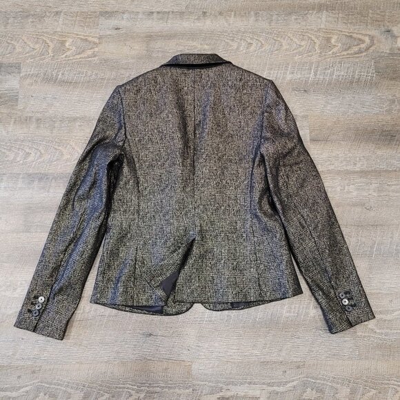BANANA REPUBLIC | Classic-Fit Metallic Plaid Blazer | Sz. 2 - Picture 6 of 7